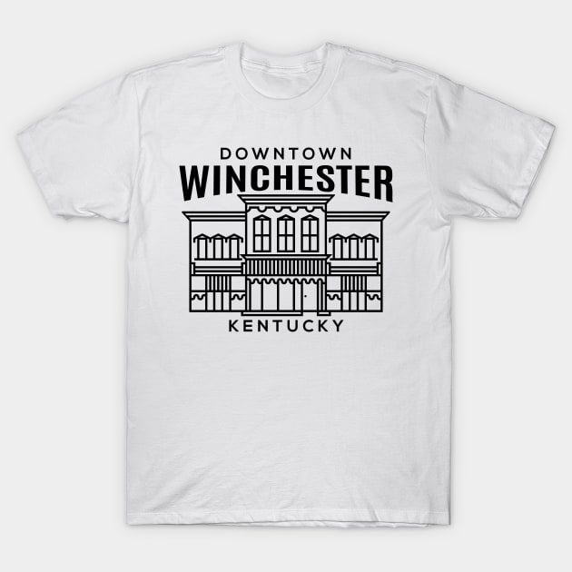 Downtown Winchester KY T-Shirt by HalpinDesign